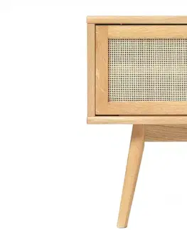 TV stolíky Furniria Dizajnový TV stolík Tallys 150 cm prírodný dub