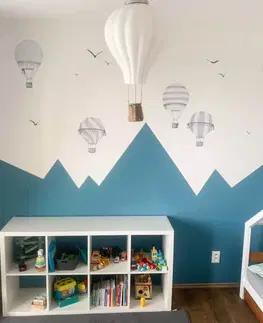 Nálepky na stenu Sivé balóny - samolepky do detskej izby