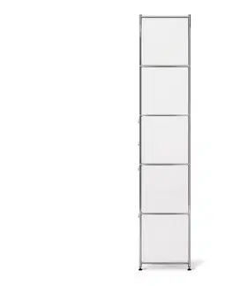 Bookcases & Standing Shelves Kovová skrinka »CN3« s 2  výklopnými priečinkami a 2 zásuvkami, biela