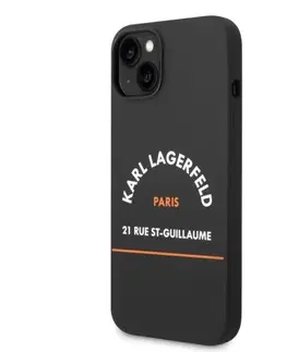 Puzdrá na mobilné telefóny Puzdro Karl Lagerfeld Rue St Guillaume pre Apple iPhone 14, čierne 57983111429