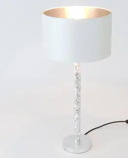 Stolové lampy Holländer Stolná lampa Cancelliere Rotonda biela/striebro 57