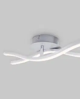 Stropné svietidlá Briloner LED stropné svietidlo Go, vlnité