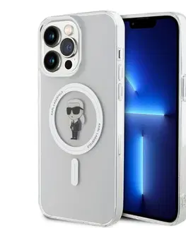 Puzdrá na mobilné telefóny Puzdro Karl Lagerfeld IML Ikonik MagSafe pre Apple iPhone 15 Pro Max, transparentné 57983116840