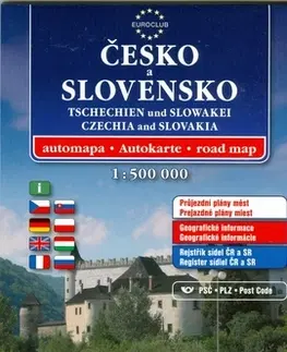 Do auta Česko a Slovensko automapa 1:500 000