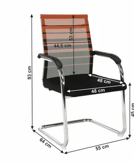 Konferenčné stoličky Zasadacia stolička, hnedá/čierna, ESIN