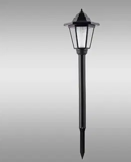 Solárne dekoračné lampy Luster BARD AO-BA101SL BLACK