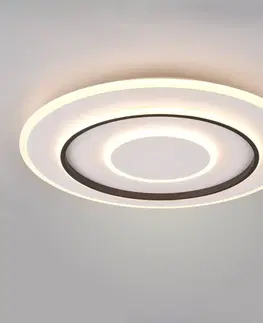 Stropné svietidlá Reality Leuchten LED svetlo Jora okrúhle diaľkové ovládanie Ø 60 cm
