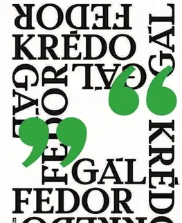 Eseje, úvahy, štúdie Krédo - Fedor Gál