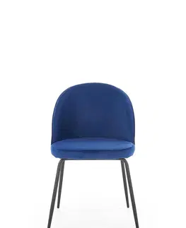 Jedálenské stoličky HALMAR K314 jedálenská stolička granátová / čierna