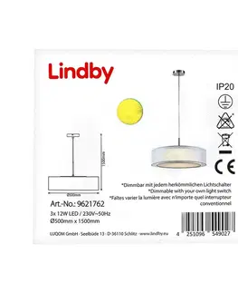 Svietidlá Lindby Lindby - LED Stmievateľný luster na lanku AMON 3xLED/12W/230V 