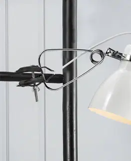 Stolové lampy s klipom Nordlux Pôsobivá upínacia lampa Clone, biela
