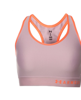 Dámske spodky Podprsenka Under Armour Mid Keyhole Grey Orange - M