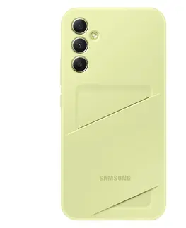 Puzdrá na mobilné telefóny Puzdro Card Slot Cover pre Samsung Galaxy A34 5G, lime EF-OA346TGEGWW