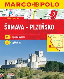 Slovensko a Česká republika Šumava - Plzeňsko 3 - mapa 1:100 000