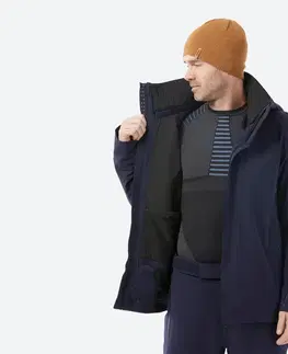 bundy a vesty Pánska lyžiarska bunda 900 modro-čierna