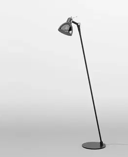 Stojacie lampy Rotaliana Rotaliana Luxy F0 Glam stojaca lampa, čierna/dym