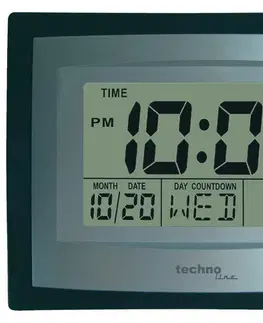 Hodiny Digitálne nástenné hodiny Techno Line WS 8004 22cm