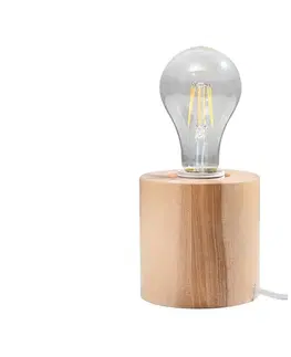Lampy   SL.0674 - Stolná lampa SALGADO 1xE27/60W/230V drevo 
