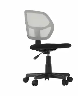 Kancelárske kreslá Otočná stolička, sivá/čierna, MESH