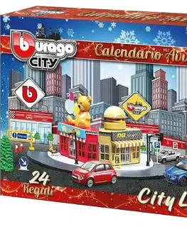 Hračky - autodráhy a garáže pre autíčka BBURAGO - City Advent Calendar