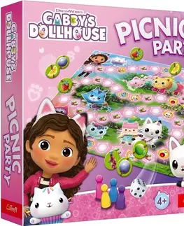 Hračky spoločenské hry pre deti TREFL -  Hra - Picnic Patry - Gabby´s Dollhouse