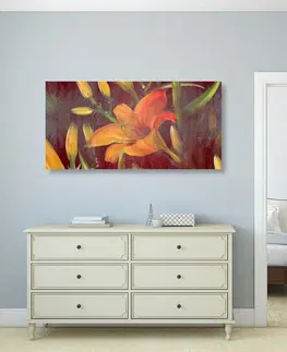 Obrazy kvetov Obraz rozkvet oranžovej ľalie