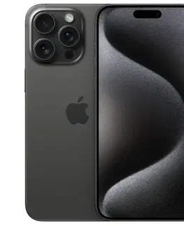 Mobilné telefóny Apple iPhone 15 Pro Max 512 GB Titánová čierna MU7C3SXA