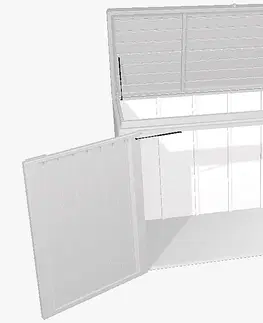Úložné boxy Biohort Multiúčelový úložný box HighBoard 160 x 70 x 118 (strieborná metalíza) 160 cm (3 krabice)