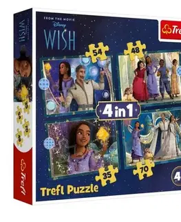 Od 100 dielikov Trefl Puzzle Disney Prianie 4v1 Trefl