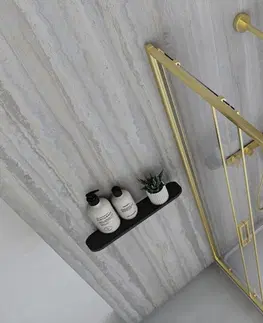 Sprchovacie kúty REA - Sprchovací kút City 90x90 Gold Bez sprchovej vaničky REA-K6443