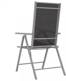 Záhradné jedálenské sety Záhradný bistro set 3 ks Dekorhome Čierna