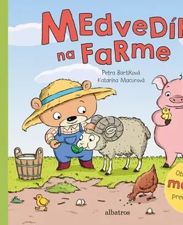 Leporelá, krabičky, puzzle knihy Medvedík na farme - Petra Bartíková,Katarína Macurová
