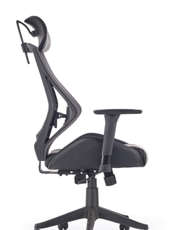Kancelárske stoličky HALMAR Hasel kancelárske kreslo s podrúčkami čierna