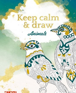 Maľovanky pre dospelých Keep calm & draw - Animals