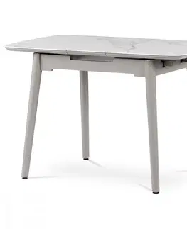 Jedálenské stoly Rozkladací jedálenský stôl HT-401M Autronic Sivá