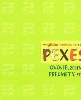 Pexesá Vydavateľstvo Matice slovenskej Anglicko-nemecko-slovenské pexeso Ovocie, zelenina, predmety, stroje