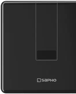 Pisoáre SAPHO - Automatický splachovač pre urinál 24V DC, čierna PS002B