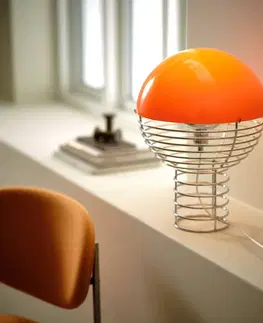 Stolové lampy Verpan VERPAN Wire Malá stolová lampa, oranžová