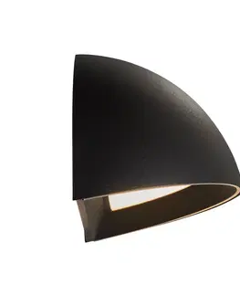 SmartHome vonkajšie svietidlá nástenné Nordlux Vonkajšie LED svietidlo Arcus Smart, čierna