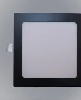 Stropnice LED panel SQUARE 18W 4200K štvorcový čierny