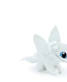 Plyšové a textilné zvieratká BARRADO Ako vycvičiť draka - Beska s modrými očami prívesok plyšový 11 cm