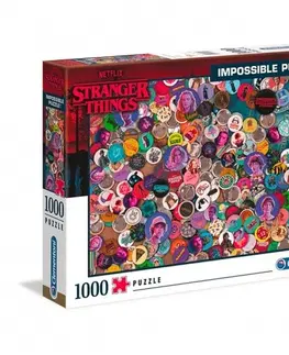1000 dielikov Puzzle Impossible Stranger things 1000 Clementoni