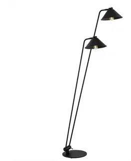 Lampy Argon Argon 7075 - Stojacia lampa GABIAN 2xE27/15W/230V čierna 
