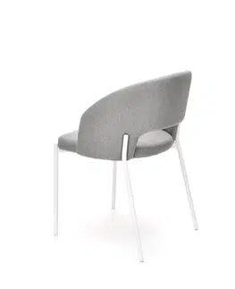 Jedálenské stoličky HALMAR K486 jedálenská stolička sivá / biela