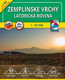 Turistika, skaly Zemplínske vrchy - Latorická rovina - TM 148 - 1:50 000, 2. vydanie