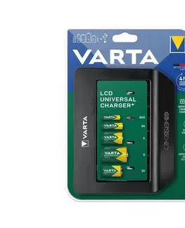 Predlžovacie káble VARTA Varta 57688101401 - LCD Univerzálna nabíjačka baterií 230V 