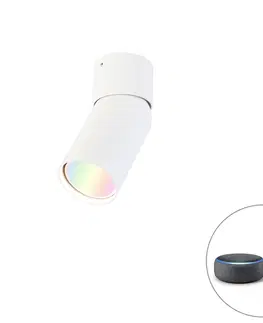 Nastenne lampy Smart spot biely nastaviteľný vrátane WiFi GU10 - Falo