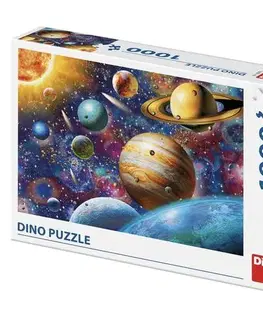1000 dielikov Dino Toys Puzzle Planéty 1000 Dino