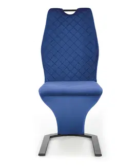 Jedálenské stoličky HALMAR K442 jedálenská stolička granátová / čierna