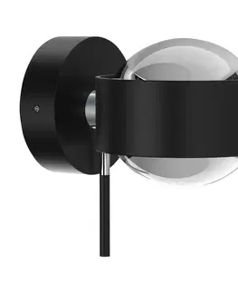 Bodové svetlá Top Light Puk Mini Wall+, G9 šošovky číre čierna matná/chróm